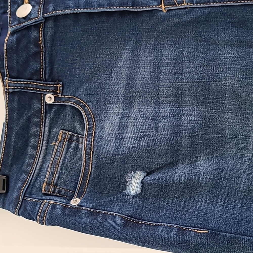 Women's Mid Rise Skinny Jeans Ripped Stretch Jeans Boyfriend Distressed - Picture 4 of 11